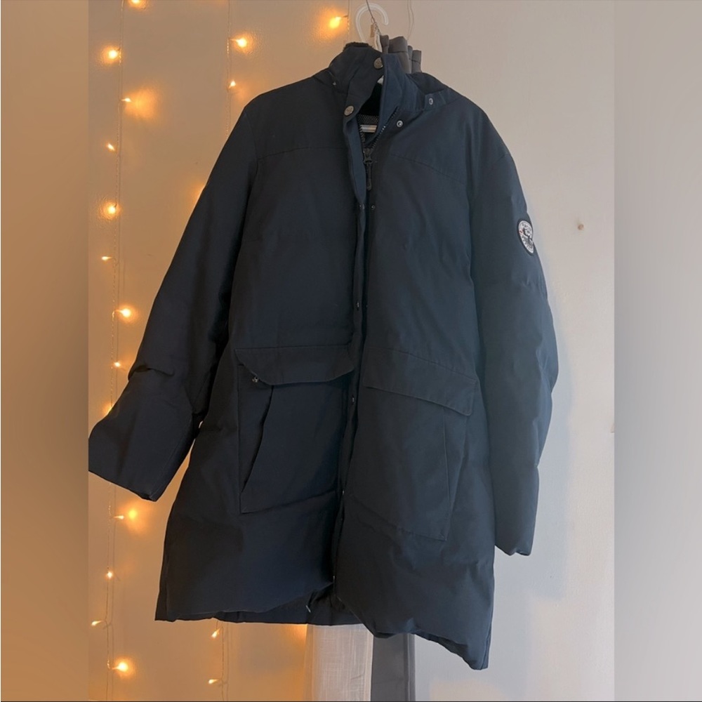 Arctic Expedition Women's Quilted Down Coat /Navy, Gem